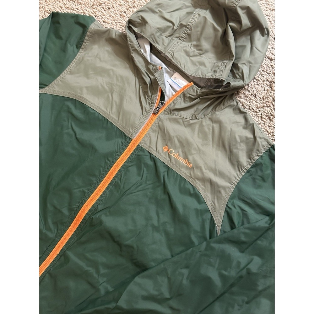 Youth Boys Columbia Sportswear Co. Full Zip Windbreaker Hoodie - Large 14/16